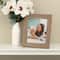Expressions™ 8" x 10" Faux Wood with Silver Inner Frame by Studio Décor®